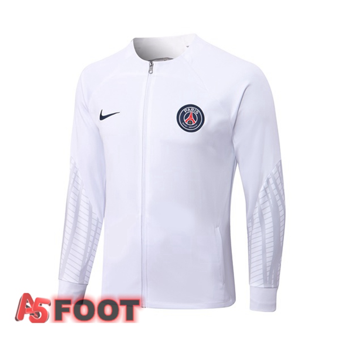 Veste Foot Paris PSG Blanc 22/23