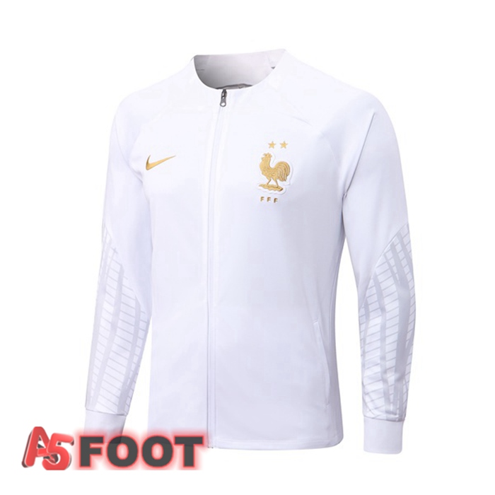 Veste Foot France Blanc 22/23