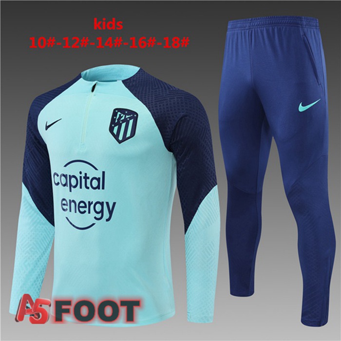 Survetement De Foot Atletico Madrid Enfant Bleu 22/23