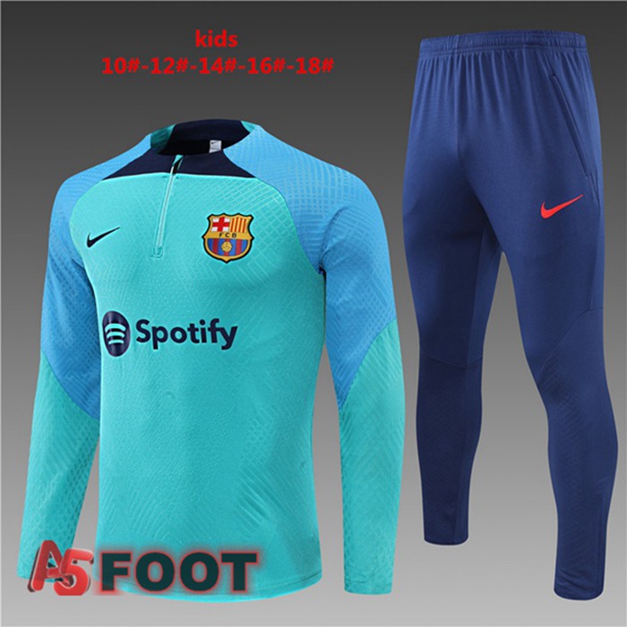 Survetement De Foot FC Barcelone Enfant Bleu 22/23