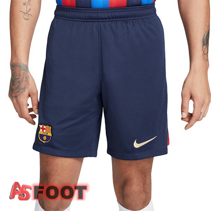 Short De Foot Barcelone Domicile Rouge Bleu 2022/2023