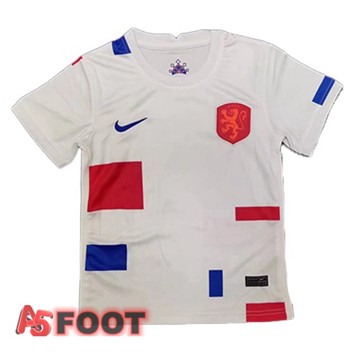 Maillot Pays-Bas Exterieur Blanc Version Fuite Coupe du monde 2022