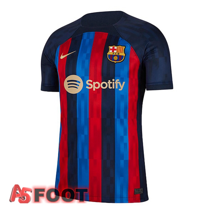 Maillot de Foot FC Barcelone Domicile Rouge Bleu 2022/2023