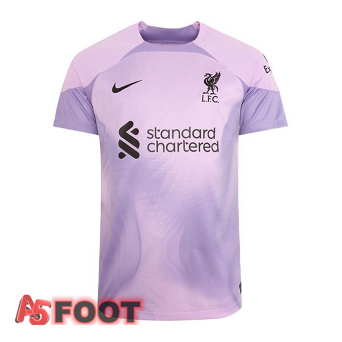 Maillot de Foot FC Liverpool Gardien de but Pourpre 2022/2023