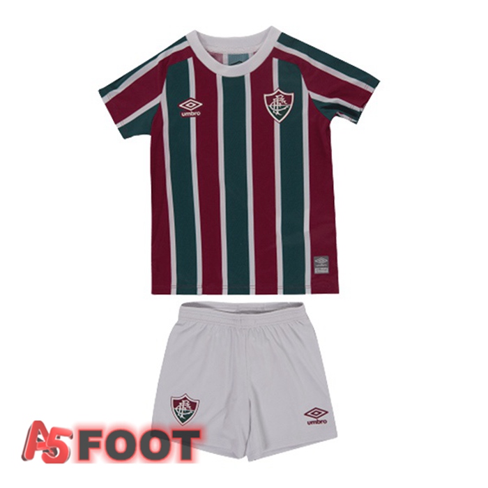 Maillot de Foot Fluminense Enfant Domicile Vert Rouge 2022/2023