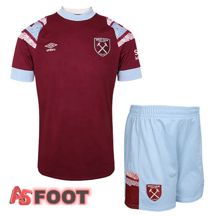 Maillot De Foot West Ham Enfant Domicile Rouge 22/23