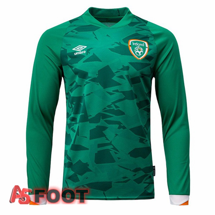 Maillot Foot Equipe de Irlande Domicile Manche Longue Vert 2022/2023