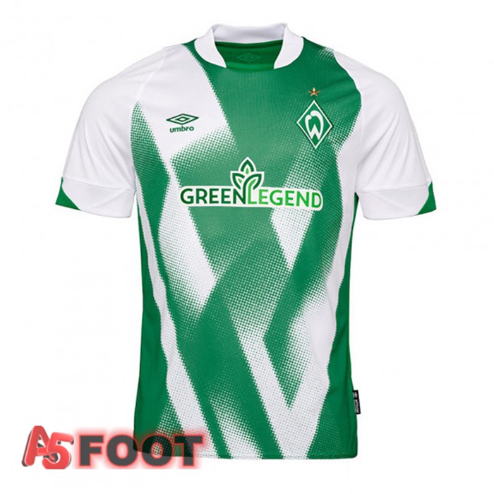 Maillot De Foot SV Werder Bremen Domicile Vert Blanc 22/23