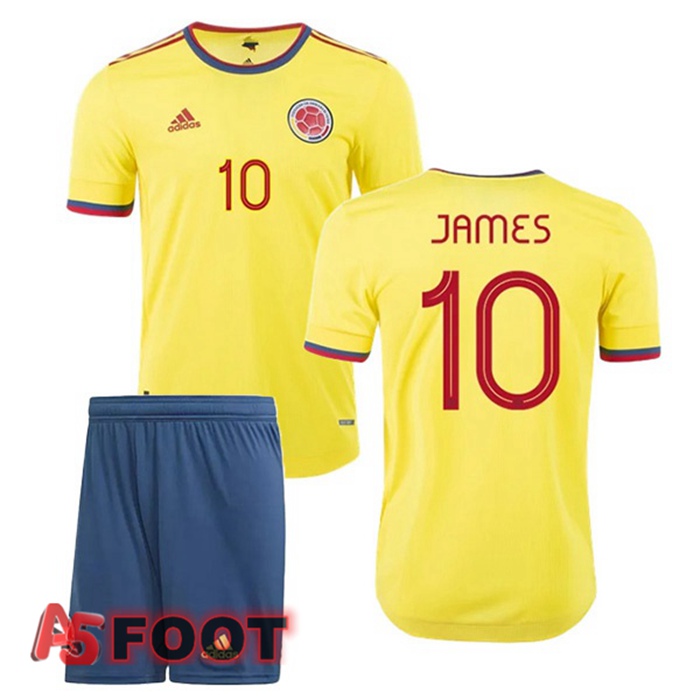 Maillot Equipe de Colombie (JAMES 10) Enfant Domicile 2020/2021