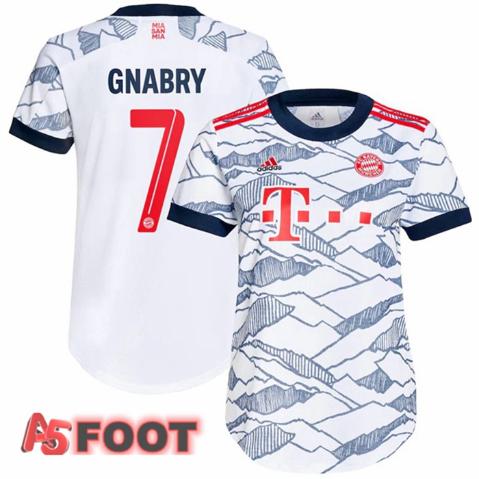 Maillot Bayern Munich (Gnabry 7) Femme Third Blanc 2021/22
