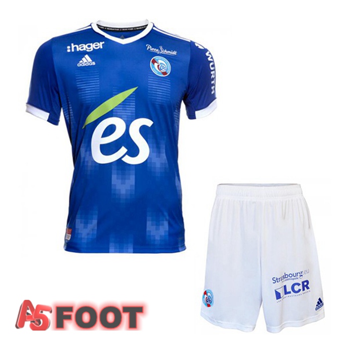 Maillot De Foot RC Strasbourg Alsace Enfant Domicile 21/22