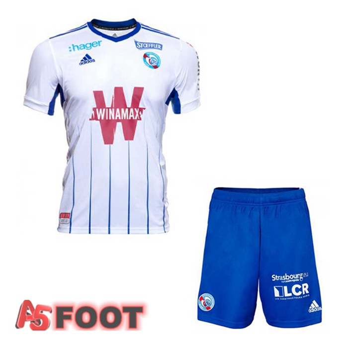 Maillot De Foot RC Strasbourg Alsace Enfant Exterieur 21/22