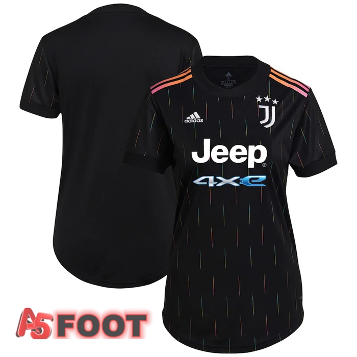 Maillot De Foot Juventus Femme Exterieur Noir 2021/2022