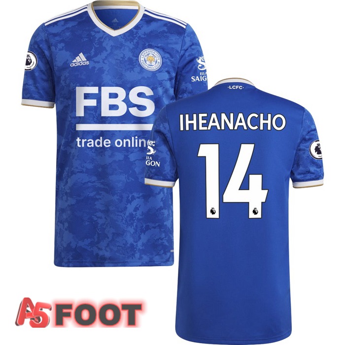 Maillot Leicester City (IHEANACHO 14) Domicile Bleu 2021/2022