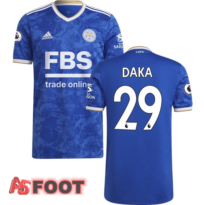 Maillot Leicester City (DAKA 29) Domicile Bleu 2021/2022