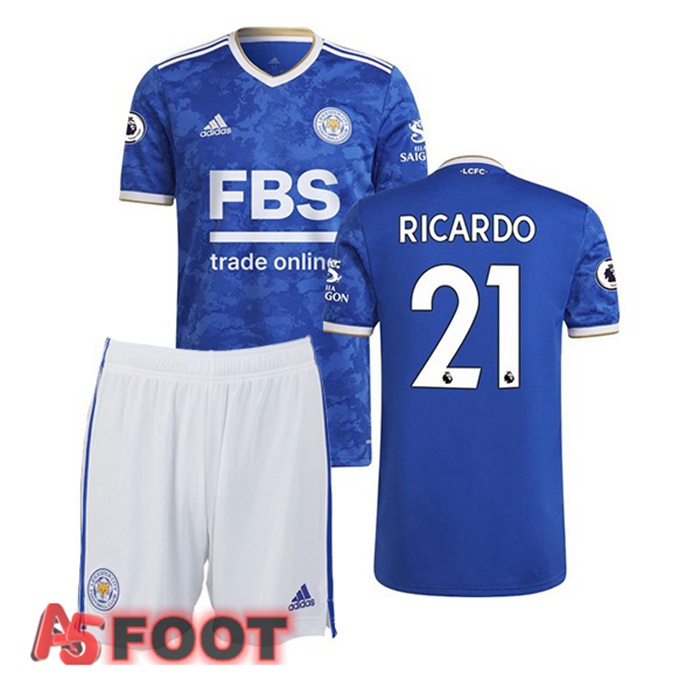 Maillot Leicester City (RICARDO 21) Enfant Domicile Bleu 2021/22