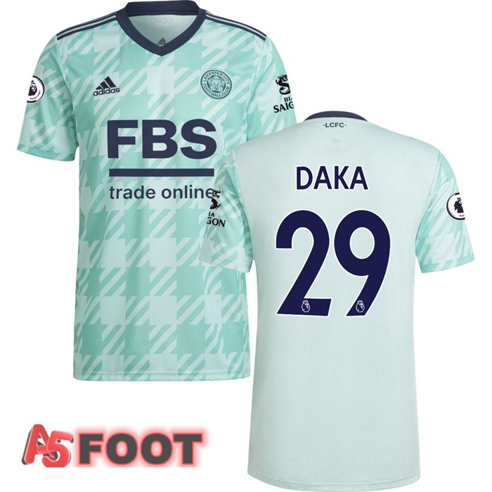 Maillot Leicester City (DAKA 29) Exterieur Vert Clair 2021/2022