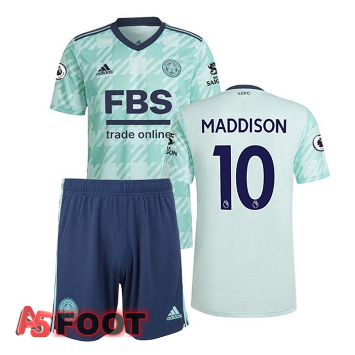 Maillot Leicester City (MADDISON 10) Enfant Exterieur Vert 2021/22