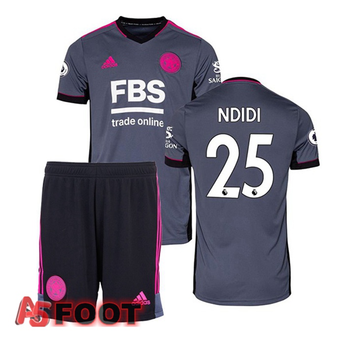 Maillot Leicester City (NDIDI 25) Enfant Third Gris 2021/22