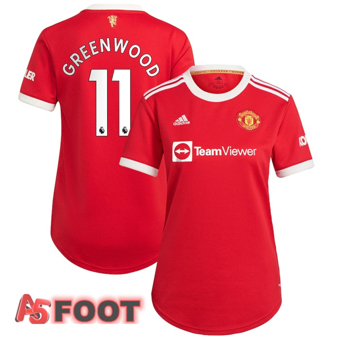 Maillot Manchester United (GREENWOOD 11) Femme Domicile Rouge 2021/2022