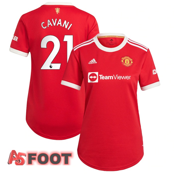 Maillot Manchester United (CAVANI 21) Femme Domicile Rouge 2021/2022