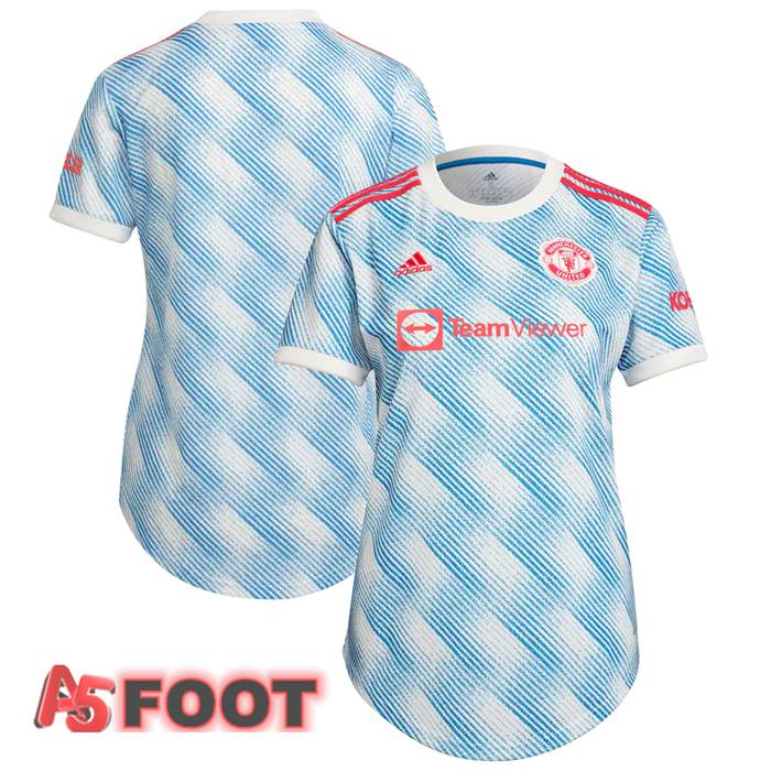 Maillot De Foot Manchester United Femme Exterieur Bleu/Blanc 2021/2022