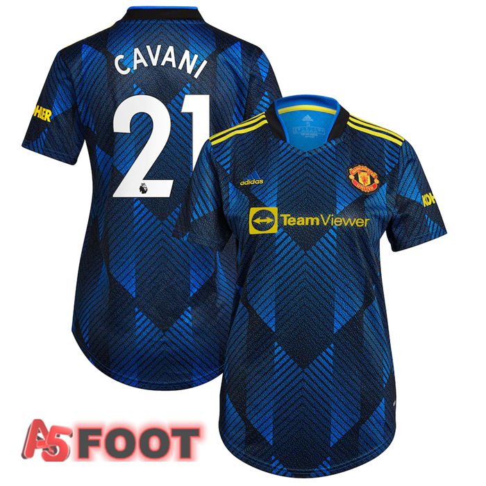 Maillot Manchester United (CAVANI 21) Femme Third Bleu Foncé 2021/2022