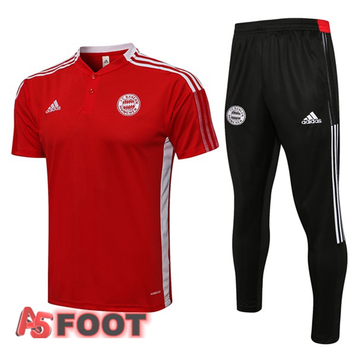 Polo de Foot Bayern Munich + Pantalon Rouge 2021/2022