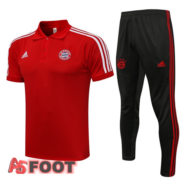 Polo de Foot Bayern Munich + Pantalon Rouge 2021/2022
