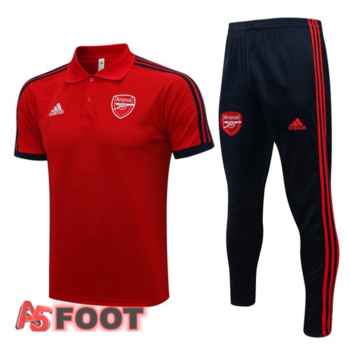 Polo de Foot Arsenal + Pantalon Rouge 2021/2022