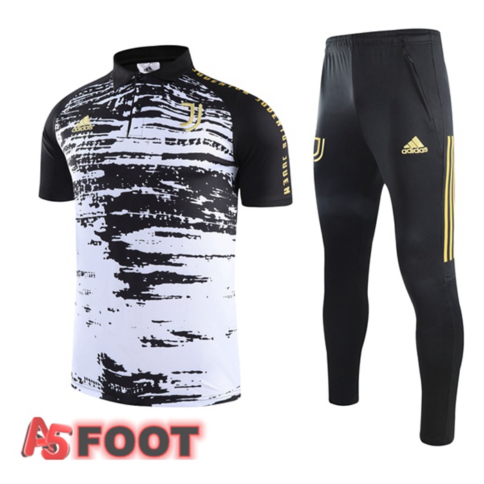 Polo de Foot Juventus + Pantalon Blanc Noir 2021/2022