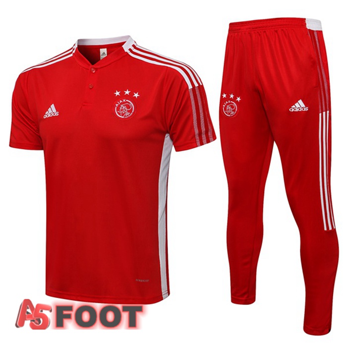 Polo de Foot AFC Ajax + Pantalon Rouge 2021/2022