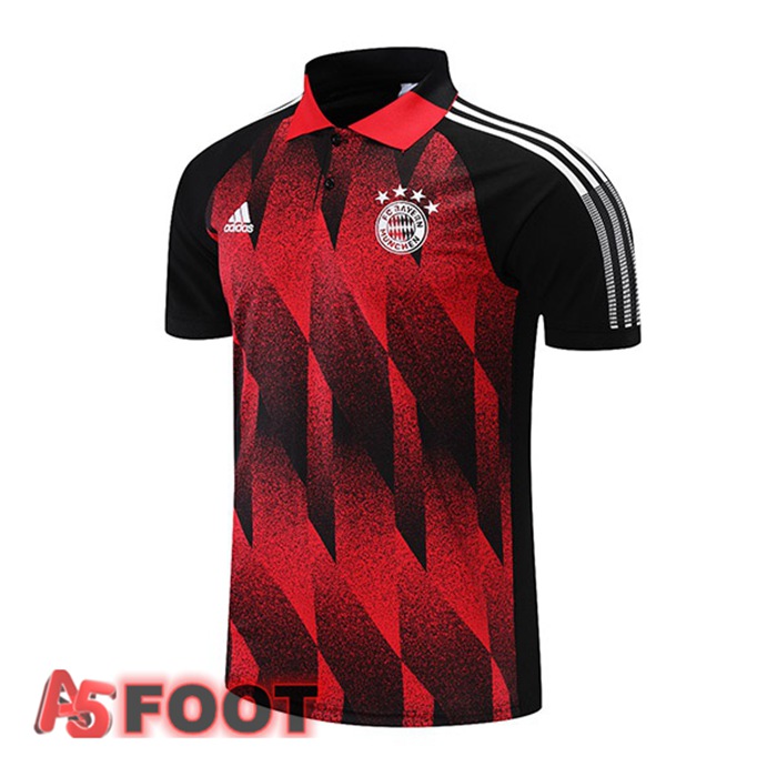 Polo de Foot Bayern Munich Rouge Noir 2021/2022