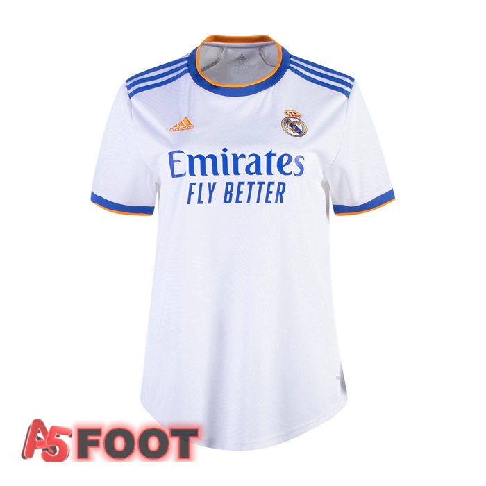 Maillot de Foot Real Madrid Femme Domicile Blanc 2021/2022