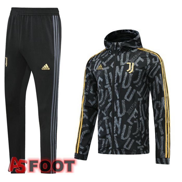 Coupe Vent Survetement de Foot Juventus Noir 2021/2022