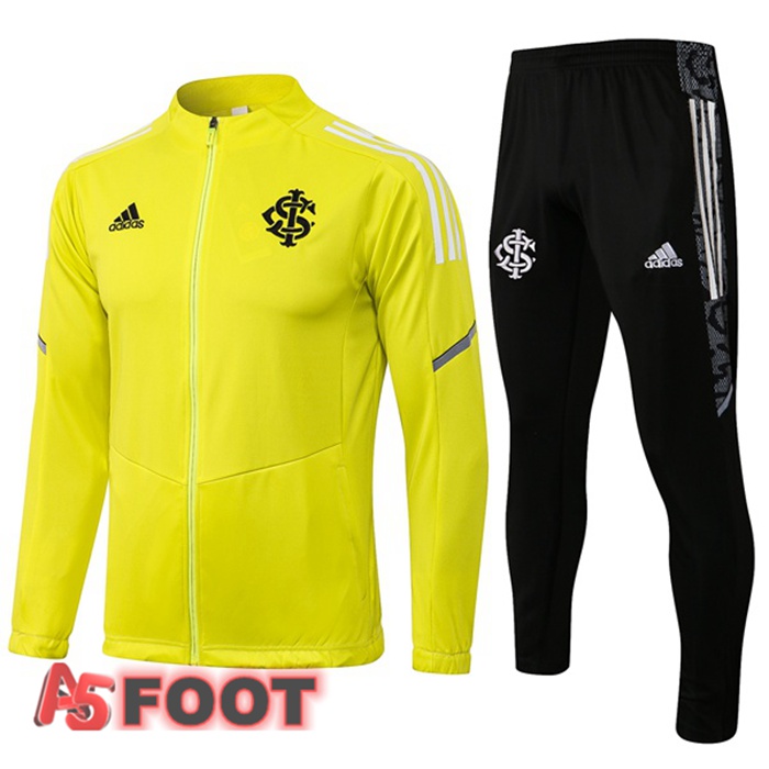 Veste Survetement de Foot SC Internacional Jaune 2021/2022
