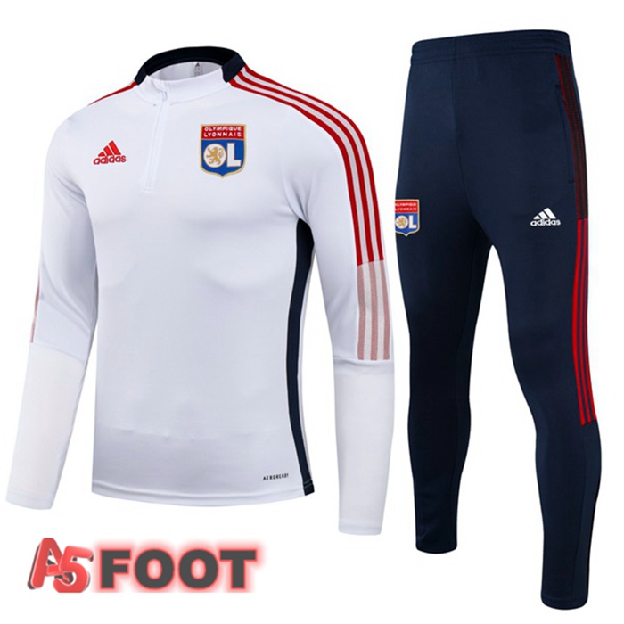 Survetement de Foot Lyon OL Blanc 2021/2022