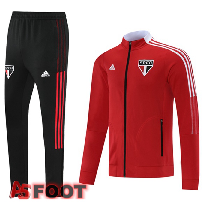 Veste Survetement de Foot Sao Paulo FC Rouge 2021/2022