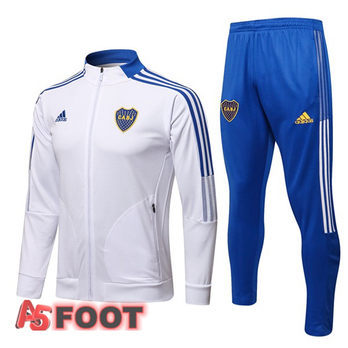 Veste Survetement de Foot Boca Juniors Blanc 2021/2022