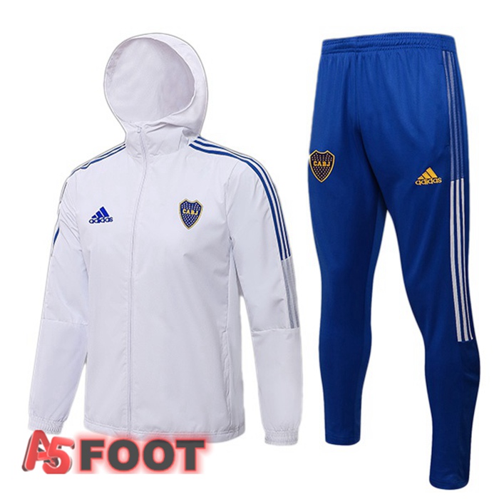 Veste A Capuche Survetement de Foot Boca Juniors Blanc 2021/2022