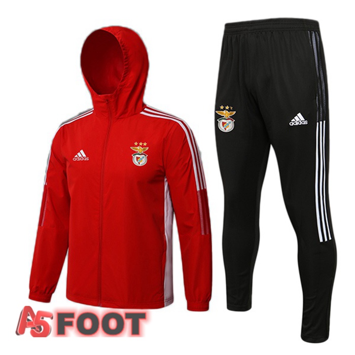 Veste A Capuche Survetement de Foot S.L Benfica Rouge 2021/2022