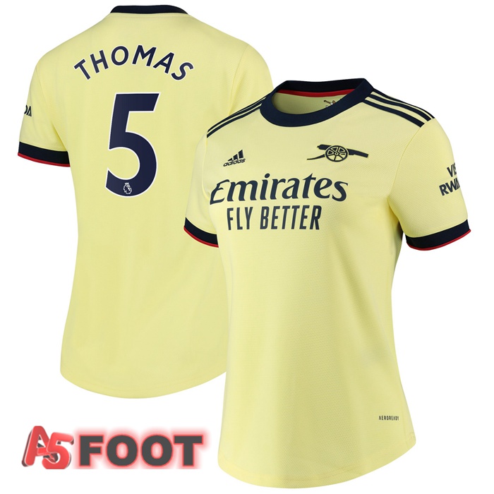 Maillot FC Arsenal (KIERAN TIERNEY 3) Femme Exterieur Jaune 2021/2022