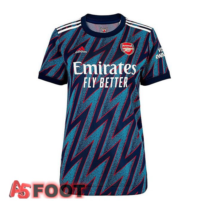 Maillot De Foot FC Arsenal Femme Third Bleu 2021/2022
