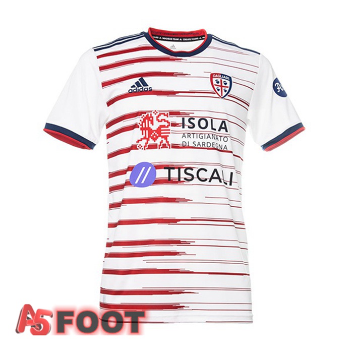 Maillot De Foot Cagliari Calcio Exterieur Blanc 21/22