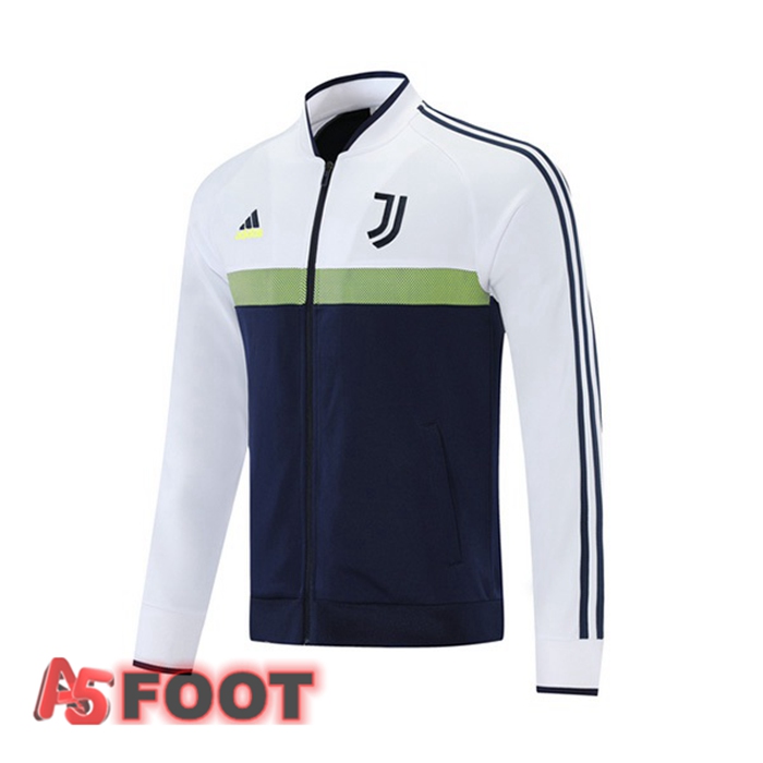 Veste de Foot Juventus Blanc Bleu Royal 2021/2022