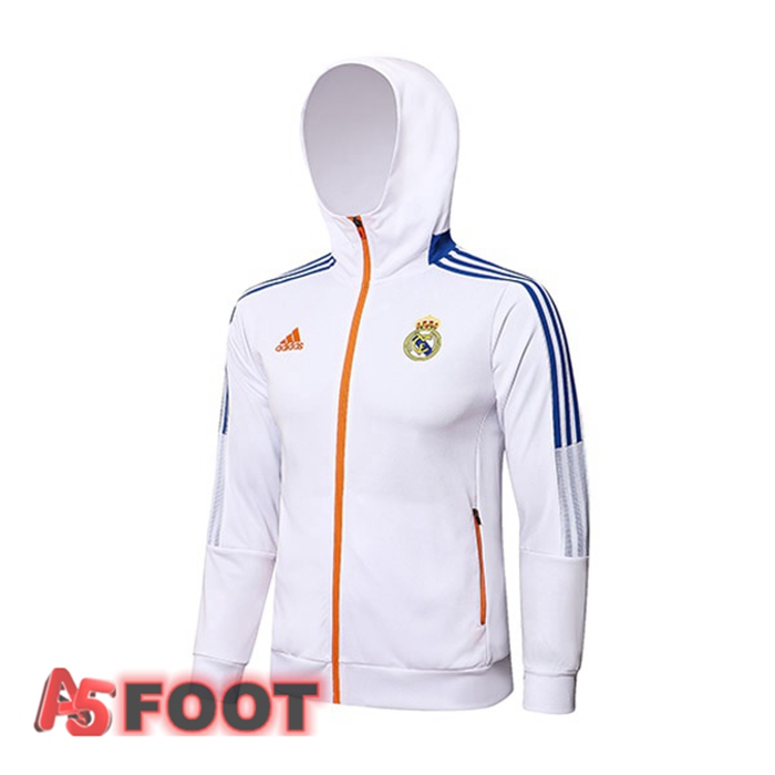 Veste A Capuche Real Madrid Blanc 2021/2022