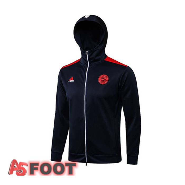 Veste A Capuche Bayern Munich Bleu Royal 2021/2022