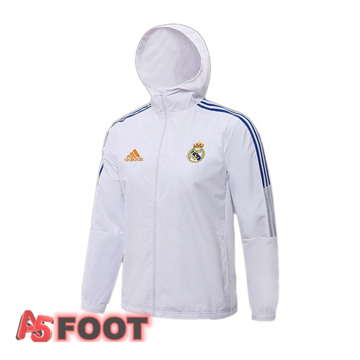 Veste A Capuche Real Madrid Blanc 2021/2022