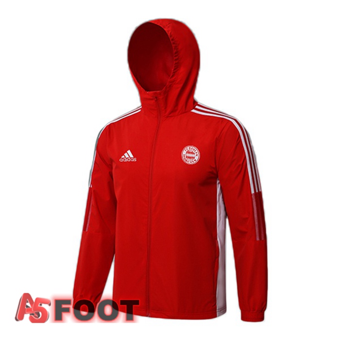 Veste A Capuche Bayern Munich Rouge 2021/2022