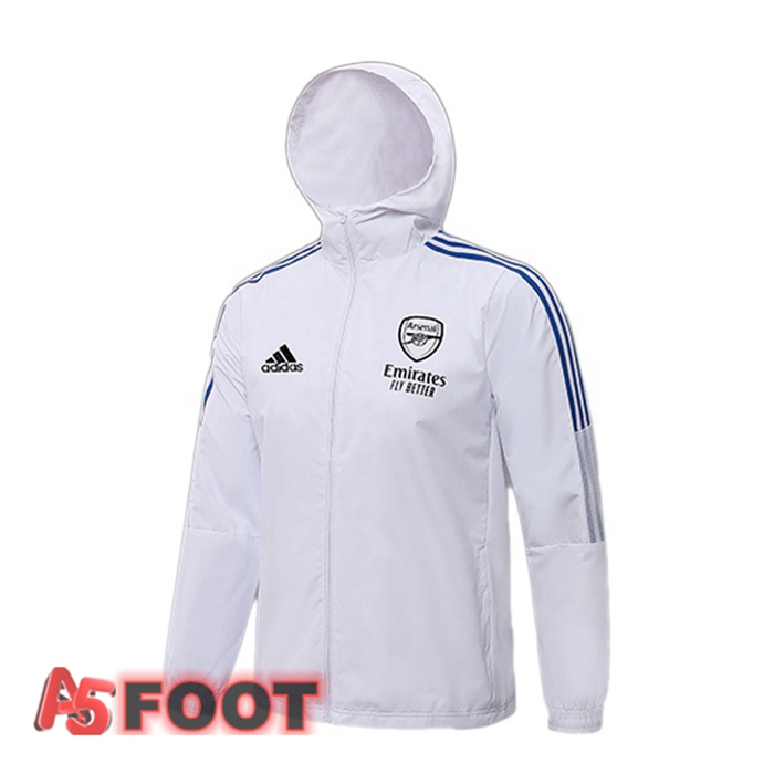 Veste A Capuche Arsenal Blanc 2021/2022